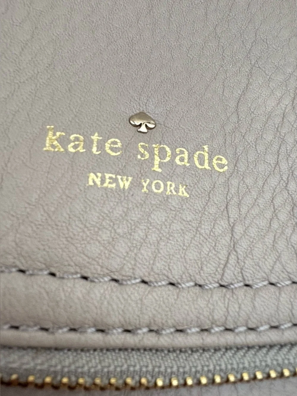 NWT Kate Spade Cobble Hill Penny Leather Shoulder Bag Oyster Gray PXRU2736